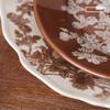 Shunxiang [Rosa Neblina] Vajilla de Cerámica Plato para Sopa Hogar Lujo Ligero Estilo Retro Plato Hondo Plato de Comida Occidental de Gama Alta