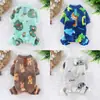 Ropa de Abrigo Gruesa de Franela de Cuatro Patas para Otoño e Invierno, Cachorro Perro Gato Teddy, Sin Capucha de Tracción, Suministros