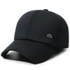 Gorros de invierno para hombres de mediana edad y ancianos, sombrero de cuero forrado de felpa cálido para papá, gorra de béisbol engrosada a prueba de frío para abuelo