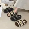 Pantuflas peludas de suela gruesa para mujer, aptas para usar en exteriores, otoño e invierno 2026, pantuflas de algodón esponjosas y modernas de lana de cordero para el hogar