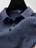 Polo de Verão Masculino de Manga Curta P de Nylon Alta Elasticidade Estilo Europeu e Americano Ins Transfronteiriço Amazon Polo Esportivo Casual