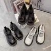 Zapatos Mary Jane de Suela Gruesa para Mujer 2025 Primavera Nuevo Estilo Tacón Grueso que Aumenta la Altura Estilo Universitario Británico JK Versátiles Zapatos Pequeños de Cuero