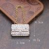 Kuisha Bolso de Cadena con Diamantes Completos y Fragancia Pequeña Salida de Aire para Coche DIY Accesorios de Aleación Adornos Colgantes Accesorios para el Cabello Venta al por Mayor
