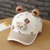 Gorra para Niños Primavera y Otoño Unisex Bebé Estampado de Osito Logo Gorra de Béisbol Exterior Linda Dibujo Animado Gorra de Béisbol