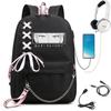 Nueva mochila escolar de anime para estudiantes, adolescentes y niñas, con temática de espías y juegos de rol.