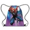 Mochila con cordón y estampado de Spiderman para estudiantes, bolso informal de bolsillo, novedad transfronteriza