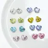 Corazón de Cristal Dongzhou Corazón Gordo Geométrico 6*5.3 Corazón Hecho a Mano Accesorios para Uñas DIY Pedrería para Uñas Diamante de Imitación 4815