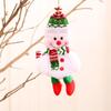 Janela de Natal Árvore de Natal Boneco de Neve Velho Pingente Decoração Acessórios Acessórios Tecido Natal Pingente Vestir Suprimentos