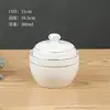 Panela de Cerâmica para Ensopado com Tampa para Uso Doméstico, Adequada para Cozinhar em Banho-Maria Ninho de Pássaro e Ovos, Pequena Panela de Ensopado Estilo Shaxian