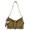 Bolsa feminina texturizada de alta qualidade, grande capacidade, nova bolsa transversal com design nicho outono 2026, bolsa tipo bolinho vintage para o dia a dia
