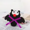 Oso Santa de Liquen Círculo de Palmadas Lindo Terciopelo Infantil Pulsera Luminosa Círculo de Palmadas Navideño Regalo