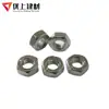 Tuercas hexagonales galvanizadas en stock de fábrica, acero al carbono, tuercas hexagonales externas Grado 4.8, tuercas con rosca gruesa estándar nacional