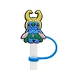 Tapa de Popote con Personaje de Dibujo Animado Tapa para Popote Tapón de Polvo de Silicona Decoración de Popote de Fiesta Anime Producto Transfronterizo