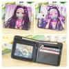 Cartera de Anime Transfronteriza Kimetsu no Yaiba Cartera Corta Cartera de Cuero Mercancía Spy X Family Bungo Stray Dogs Frieren