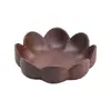 Tigela de Frutas de Madeira de Nogueira Preta Luxo Leve Estilo Chinês Sala de Estar Mesa de Centro Caixa de Lanches Madeira Maciça Sensação de Alto Padrão Tigela de Frutas