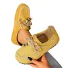 Zapatos Planos de Moda Retro con Cordones para Tallas Grandes para Mujer, Zapatos Casuales de Estilo Bohemio con Cordones y Perlas