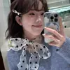 Bufanda Larga de Seda Fina y Estrecha Francesa para Mujer, Bufanda de Cuello de Gama Alta 2025 Nueva Cinta de Encaje Decorativa de Primavera y Verano