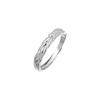 Tiqi foto real Anillo de pareja de espiga de trigo Mori de plata de ley S925 para hombre y mujer oreja oreja seguro lujo ligero anillo ajustable