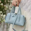 Bolso Boston de Cuero Genuino para Bolos para Mujer 2026 Nuevo Estilo Bolso de Hombro Bolso de Mano Bolso Almohada de Gran Capacidad