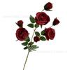 Nova simulação de flor 7 Chá Rosa 7 rosas casamento auditório fundo vaso macio flor exportação