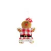 Novo Pingente de Homem de Gengibre de Natal Transfronteiriço Decoração de Cena Decoração Casal Boneco de Gengibre Pingente de Árvore de Natal