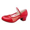 Seleção de Sapatos de Dança Quadrada Sapatos de Dança de Salto Médio Sapatos de Dança de Solado Macio para Adultos Femininos Sapatos de Dança Quadrada Sapatos Femininos Sapatos Prateados