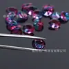 Gema Sintética de Vidrio Personalizada de Fábrica, Color Tourmalina, Forma de Huevo, Color Combinado, Piedra Suelta Tourmalina Ovalada 8*10mm, Personalización