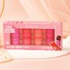 Set de Cuatro Piezas de Rubor en Gel Transfronterizo, Hidratante, con Brillo, Contorno Natural, Doble Uso para Labios y Mejillas, Set de Crema Rubor