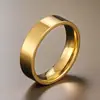 Anillo de Acero de Titanio Europeo y Americano Transfronterizo para Hombre 6mm Anillo Liso Brillante Anillo Simple Anillo de Pareja Joyería al por Mayor
