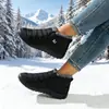 Nuevos Zapatos de Algodón Populares Transfronterizos para Mujer, Bajos, de Pareja, Impermeables y Cálidos, Botas de Nieve de Tela de Paraguas, Comercio Exterior, Tallas Grandes 35-47