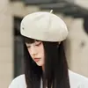 Boina de Color Maillard para Mujer, Sombrero Octogonal Estilo Retro, Gorra de Boina Moda Coreana, Sombrero de Artista Pintor para Mujer