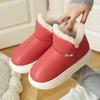 Zapatos Gruesos de Algodón para Pareja, Zapatos Antideslizantes de Suela Gruesa para Interior y Hogar, Zapatos Peludos para Hombre y Mujer, Pantuflas de Algodón de Caña Alta con Tacón