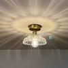 Lámpara de techo de cristal de cristal estilo Loft nórdico americano moderno, campana, lámparas para balcón y pasillo