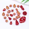 Bolsa de la Suerte de Calabaza de Arena de Cristal de Alto Contenido Accesorios para Pulseras DIY Arena Roja de Cinabrio Esmalte Pintado Accesorios para Pulseras de Nube Auspiciosa
