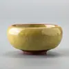 Xícara de Porcelana Branca para Chá Kung Fu, Xícara Pessoal para Degustação de Chá, Tigela de Chá, Xícara Individual de Cerâmica Pintada à Mão Azul e Branca para Mestre, Xícara de Vidro para Pu'Er