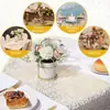 Amazon transfronterizo papel de aluminio hot stamping camino de mesa malla toalla de mesa flash toalla de mesa rectangular material camino de mesa dorado de lujo ligero