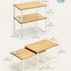 Prateleira de Armazenamento sem Furos, Suporte de Parede Multifuncional e Organizador de Mesa, Suporte de Armazenamento sem Perfuração para Banheiro, Cozinha e Bancada para Organização Doméstica