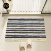 Alfombrilla de suelo de tierra de diatomeas estilo nórdico, alfombrilla absorbente para baño, felpudo antideslizante para entrada de baño, felpudo para entrada