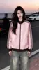 Chamarra Rayada Estilo Universitario Nicho Americano para Mujer Marca Trendy 2026 Otoño/Invierno Nuevo Holgado Casual Versátil Top ins
