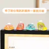 Creativos Adornos Pequeños de Pudín para el Estado de Ánimo Decoraciones para Pantalla de Computadora de Coche Lindo Lindo Lindo Adornos Pequeños para Tableta