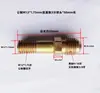 Bico de Água para Molde M10 Controlador de Temperatura de Molde Bico de Óleo de Ferro Conector de Tubo de Teflon Extensão Conector de Bico de Óleo de Ferro 3/8 Polegada M12