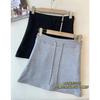 Dibujos Animados Pierna Versión A Cintura Alta Cordón Elástico Cintura Elástica Pantalones Cortos de Seguridad Elásticos Color Sólido Falda de Cadera Culottes C0514D