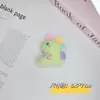 Lindo Felpa Colorido Pequeño Dinosaurio Colgante Dibujo Animado Peluche Juguete Muñeca Broche Mochila Bufanda Accesorio Accesorio Material