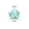 Cuentas de Cerámica Coloridas Flor de Cinco Pétalos Cuentas Sueltas con Agujeros Pulsera DIY Flor Cuentas de Cerámica Collar Accesorios de Joyería Venta al por Mayor