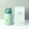 Taza térmica de vidrio de doble capa personalizada, tetera, taza linda y creativa, tapa de taza con forma de personaje de dibujos animados, color, regalo de celebración