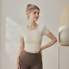 Top deportivo para mujer, camiseta de manga corta, pantalones ajustados de secado rápido para correr, moldeadores, conjunto de ropa para yoga, Pilates y fitness