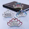 Tocados Estilo Coreano para Niños Peine Corona para el Cabello Accesorios para el Cabello de Princesa para Cumpleaños de Niñas Tarjeta para el Cabello con Corona de Pedrería