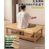 Mesa de centro estilo madera, adecuada para apartamentos pequeños, una mesita pequeña de dos niveles para uso doméstico, una mesa de centro cuadrada simple y minimalista para sofás, ideal para propiedades de alquiler