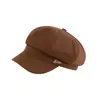 Chapéu feminino 2026 nova tendência de moda boné newsboy bico de pato estilo japonês boina octogonal versátil que faz o rosto parecer menor