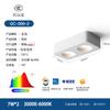 Downlight led cuadrado ultrafino de superficie antideslumbrante lámpara principal sin cabezal sala de estar un cabezal doble cabezal tres cabezales lámpara de cubo empotrada en techo lámpara de vesícula biliar